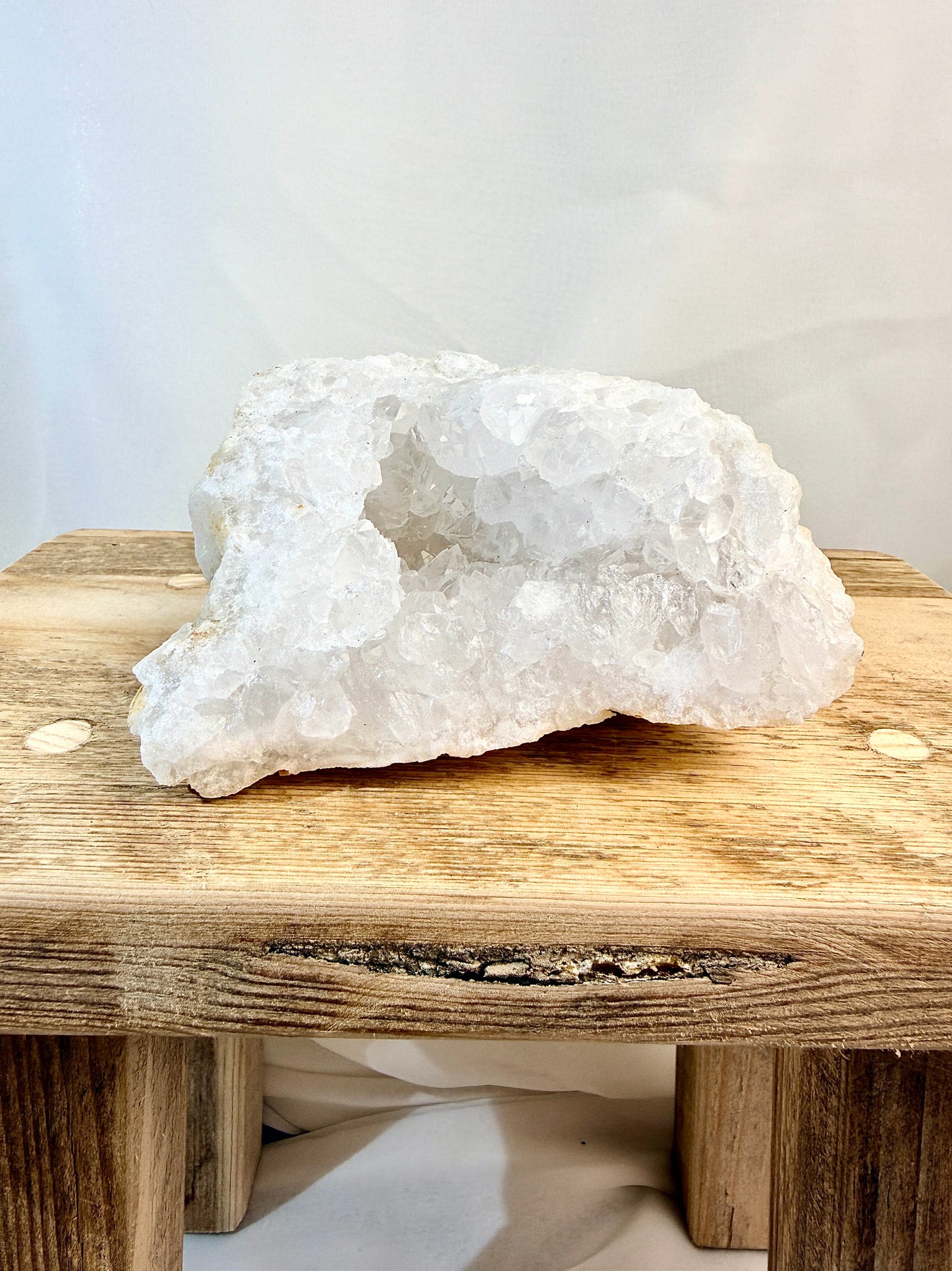 Natural Open Quartz Geode - Morocco - 0.49kg (#6)