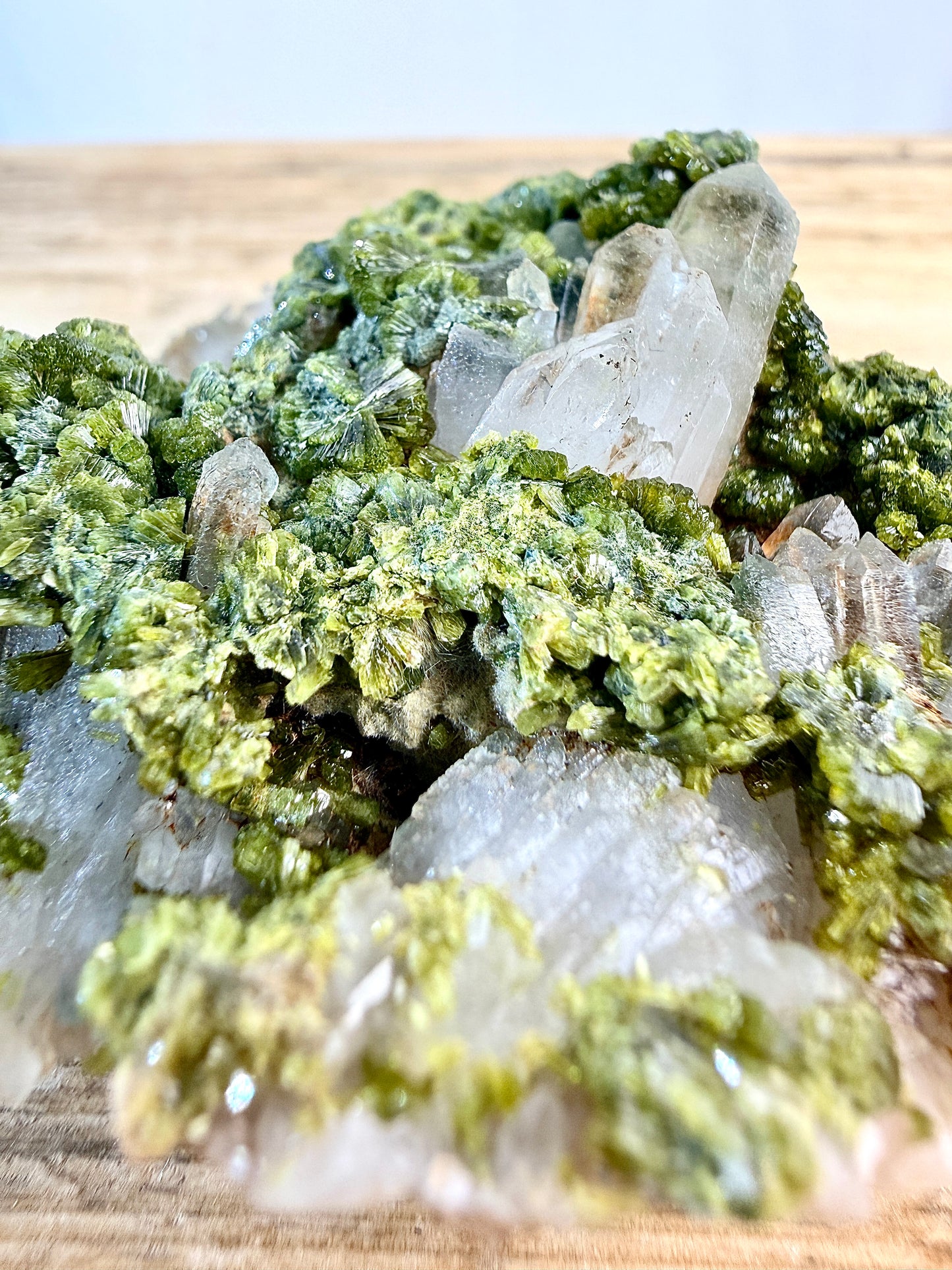 Small Natural Forest Epidote - Morocco - 86g (#3)