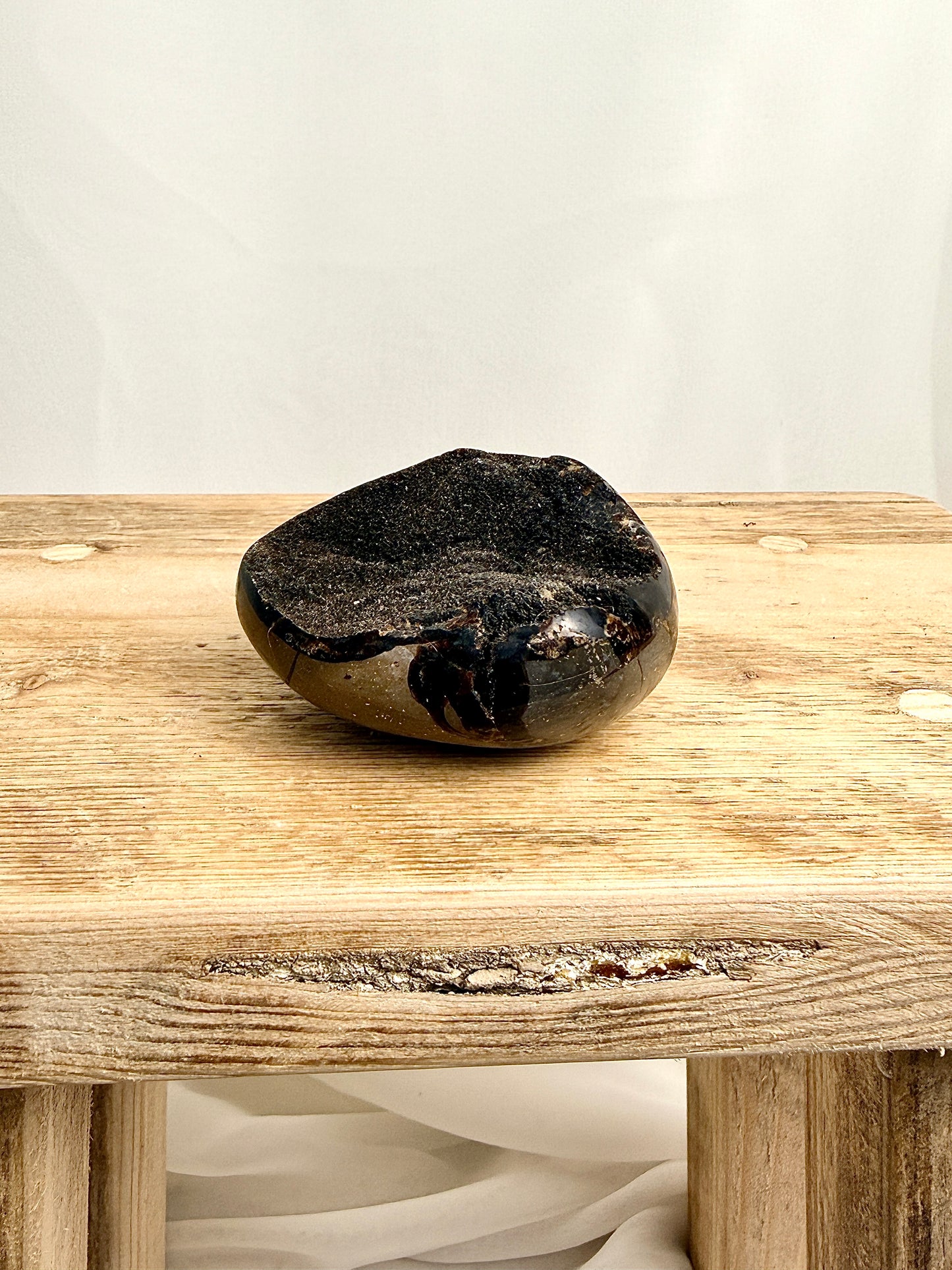 Black Septarian Geode - Madagascar - 0.14kg (#1)