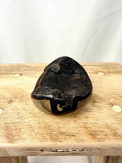 Black Septarian Geode - Madagascar - 0.29kg (#2)