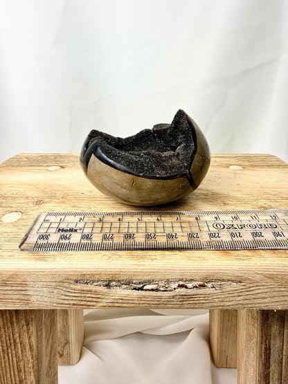 Black Septarian Geode - Madagascar - 0.29kg (#2)