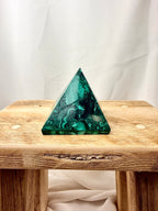 Natural Malachite Pyramid