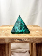 Natural Malachite Pyramid