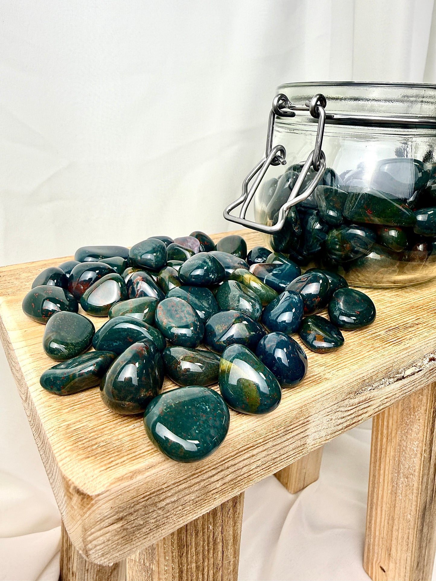 Bloodstone Tumblestone - India - 15-20mm