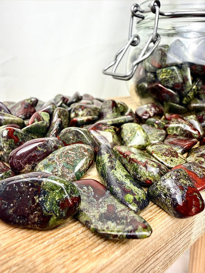 Dragon Stone Jasper Tumblestone - South Africa - 15-20mm