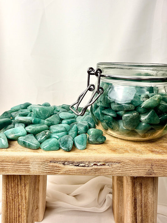 Green Aventurine Tumblestone - Zimbabwe - 15-20mm
