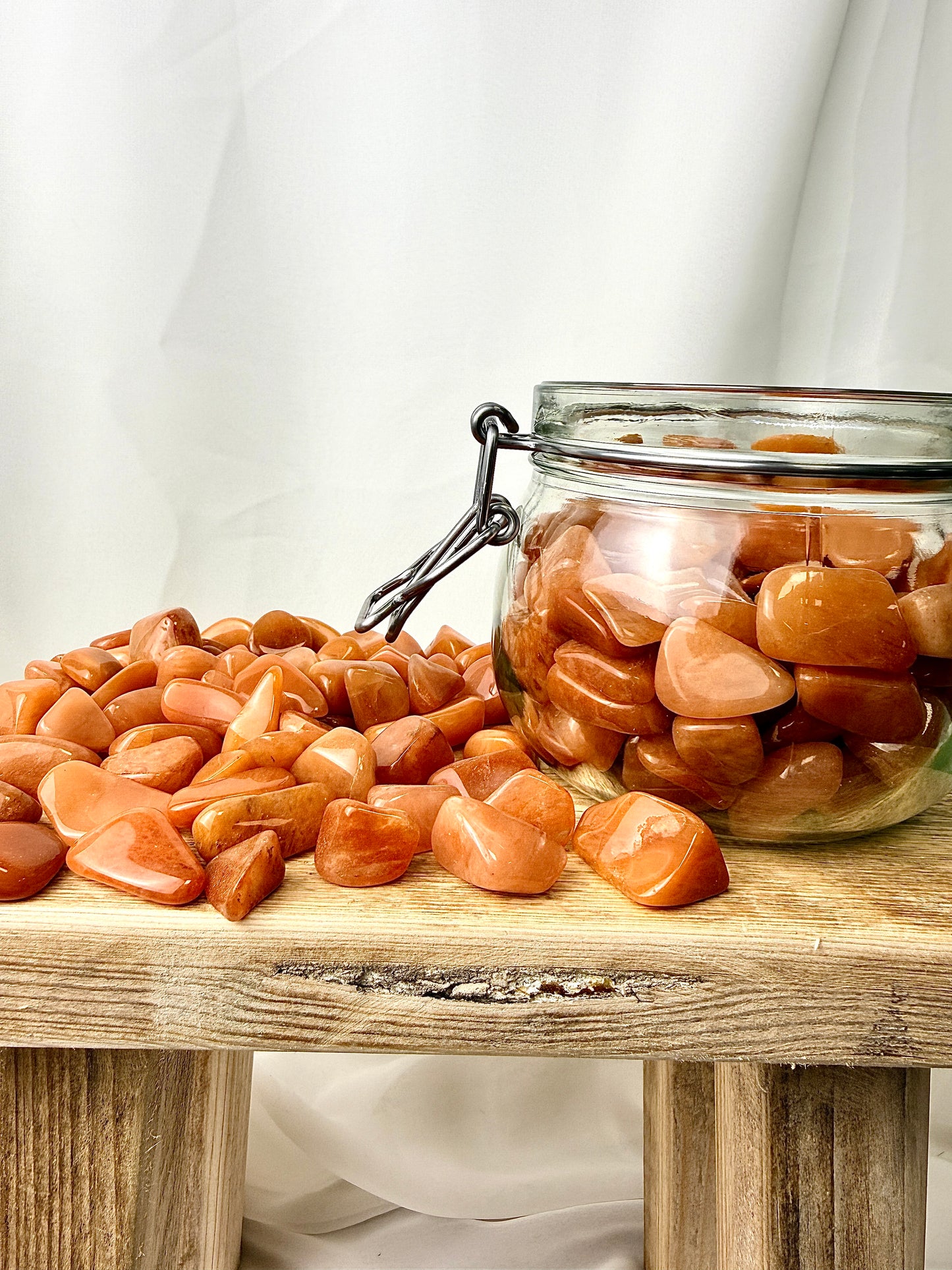 Peach Aventurine Tumblestone - India - 15-20mm