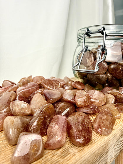 Pink Aventurine Tumblestone - South Africa - 15-20mm