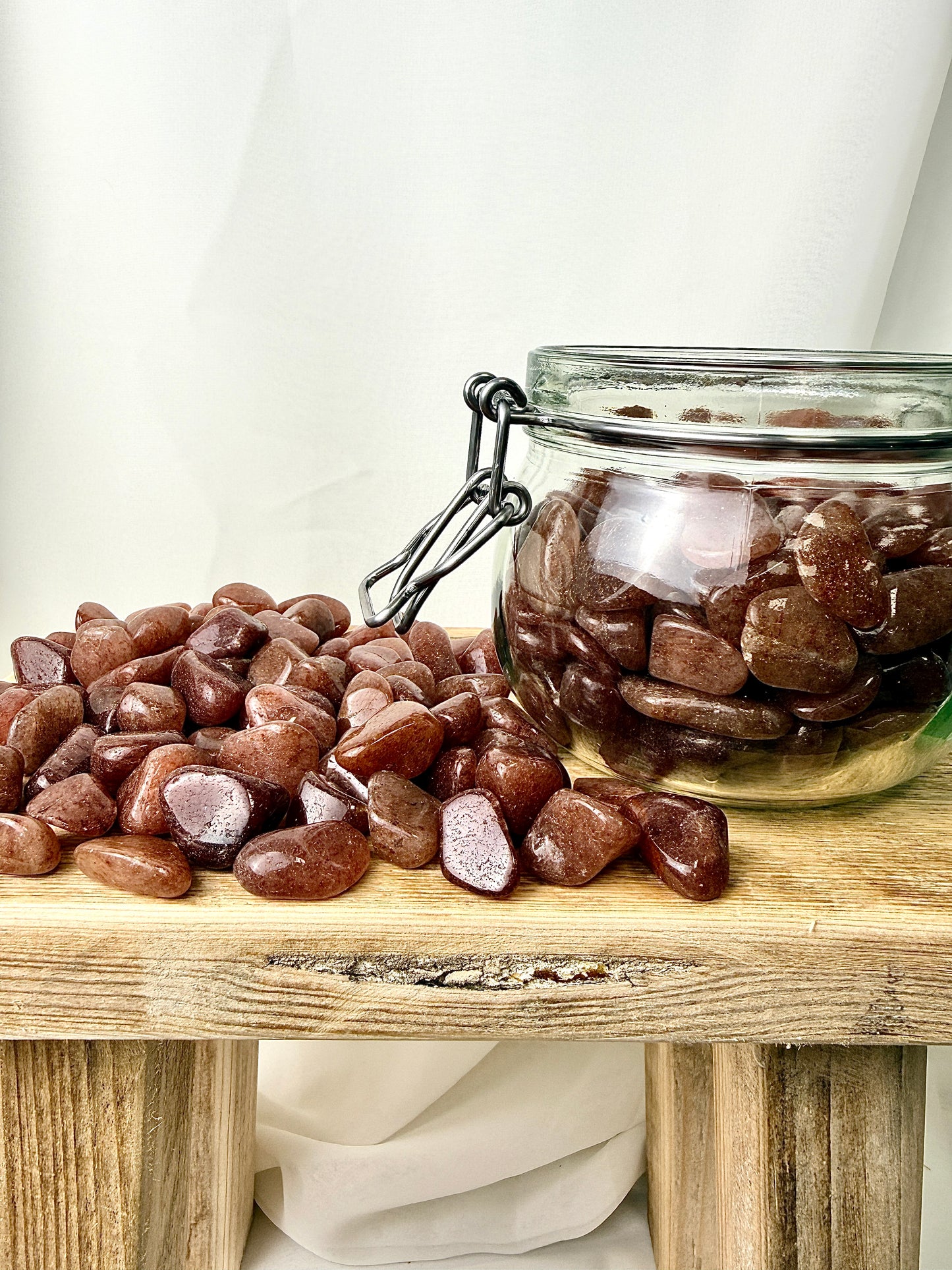 Red Aventurine Tumblestone - South Africa - 15-20mm