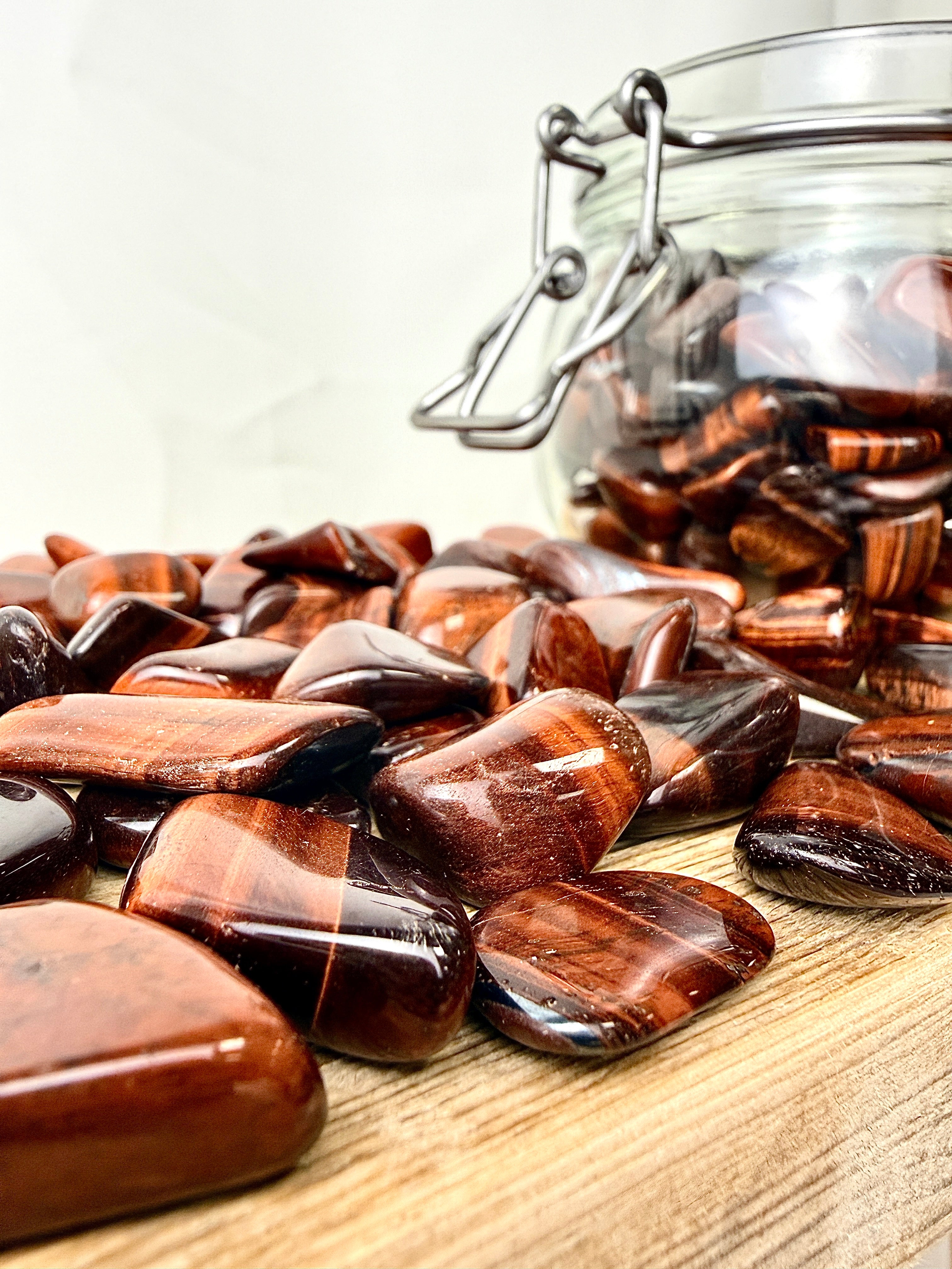 Red Tiger's Eye Tumblestone
