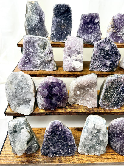 Small Amethyst Cut Base - One Crystal Chosen At Random