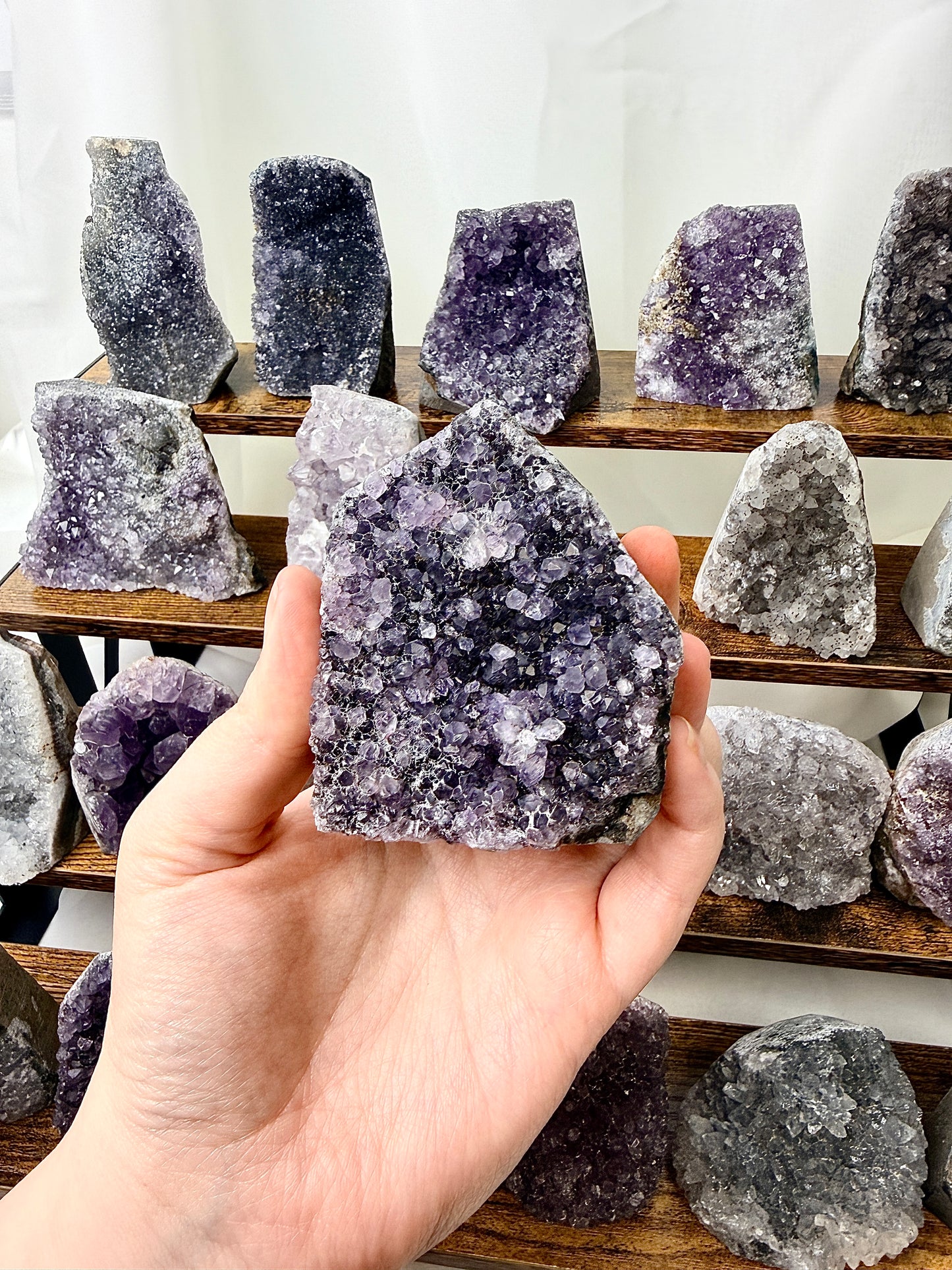 Small Amethyst Cut Base - One Crystal Chosen At Random