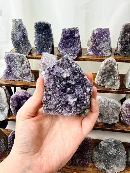 Small Amethyst Cut Base - One Crystal Chosen At Random