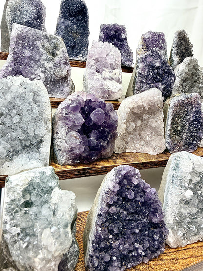 Small Amethyst Cut Base - One Crystal Chosen At Random