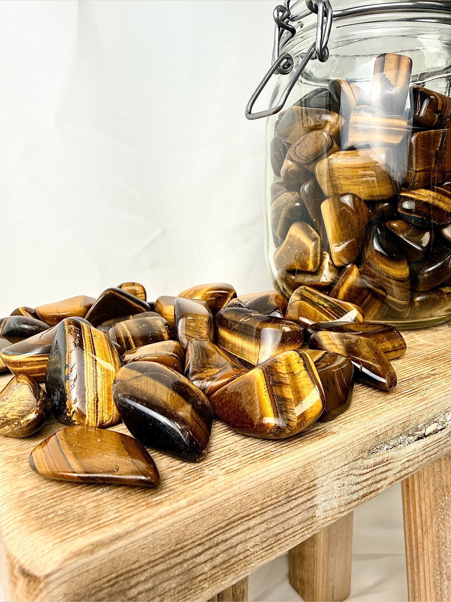 Gold Tiger's Eye Tumblestone - South Africa - 20-30mm