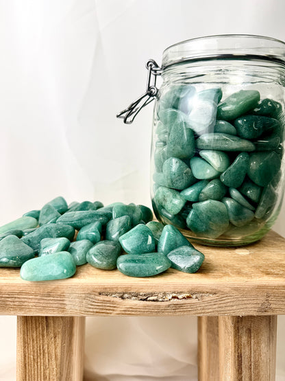 Green Aventurine Tumblestone - Zimbabwe - 20-30mm