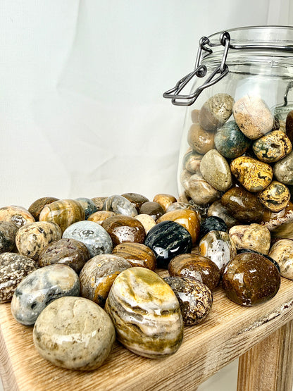 Ocean Jasper Tumblestone - Madagascar - 20-30mm