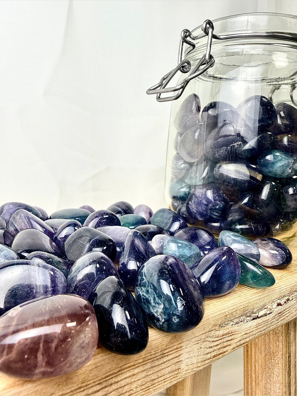 Rainbow Fluorite Tumblestone