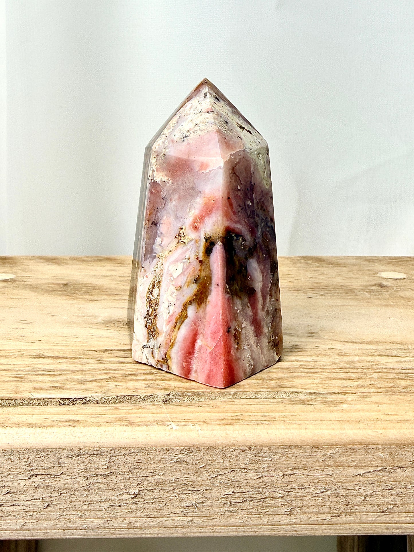 Pink Opal Obelisk – Peru – 137g (#2)