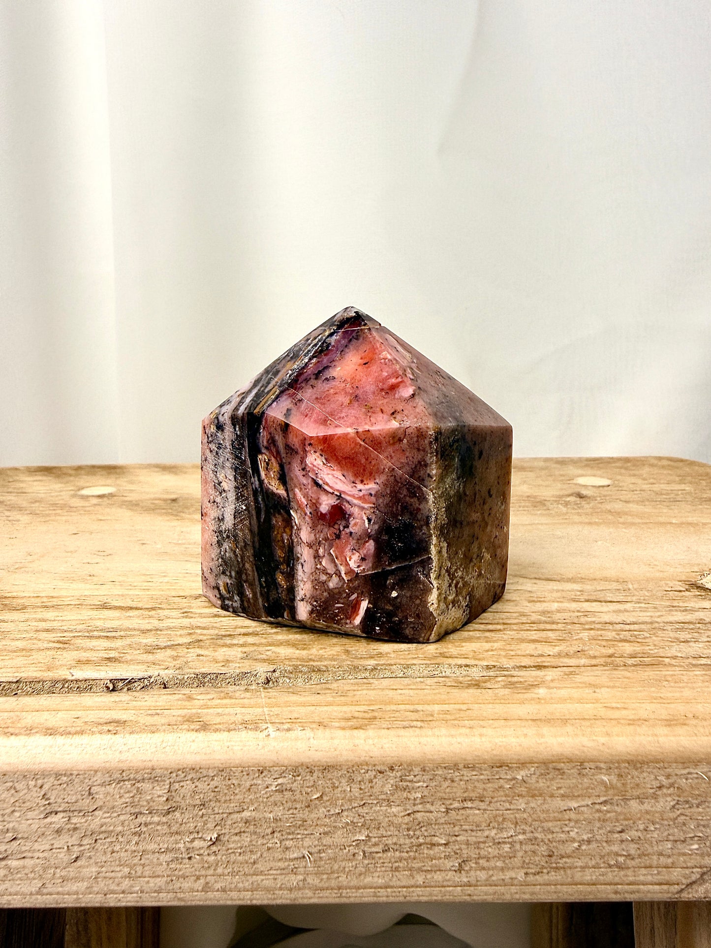 Pink Opal Obelisk – Peru – 121g (#3)