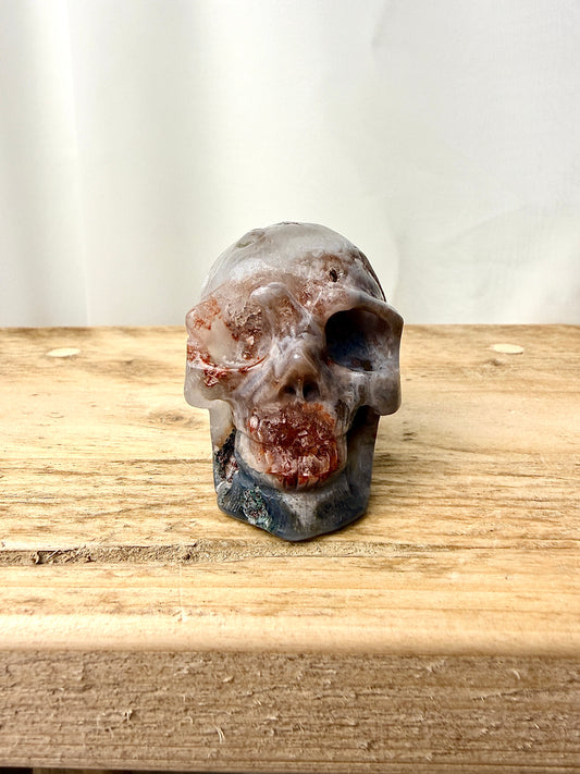 Pink Amethyst Skull (#1) - 125g - Brazil