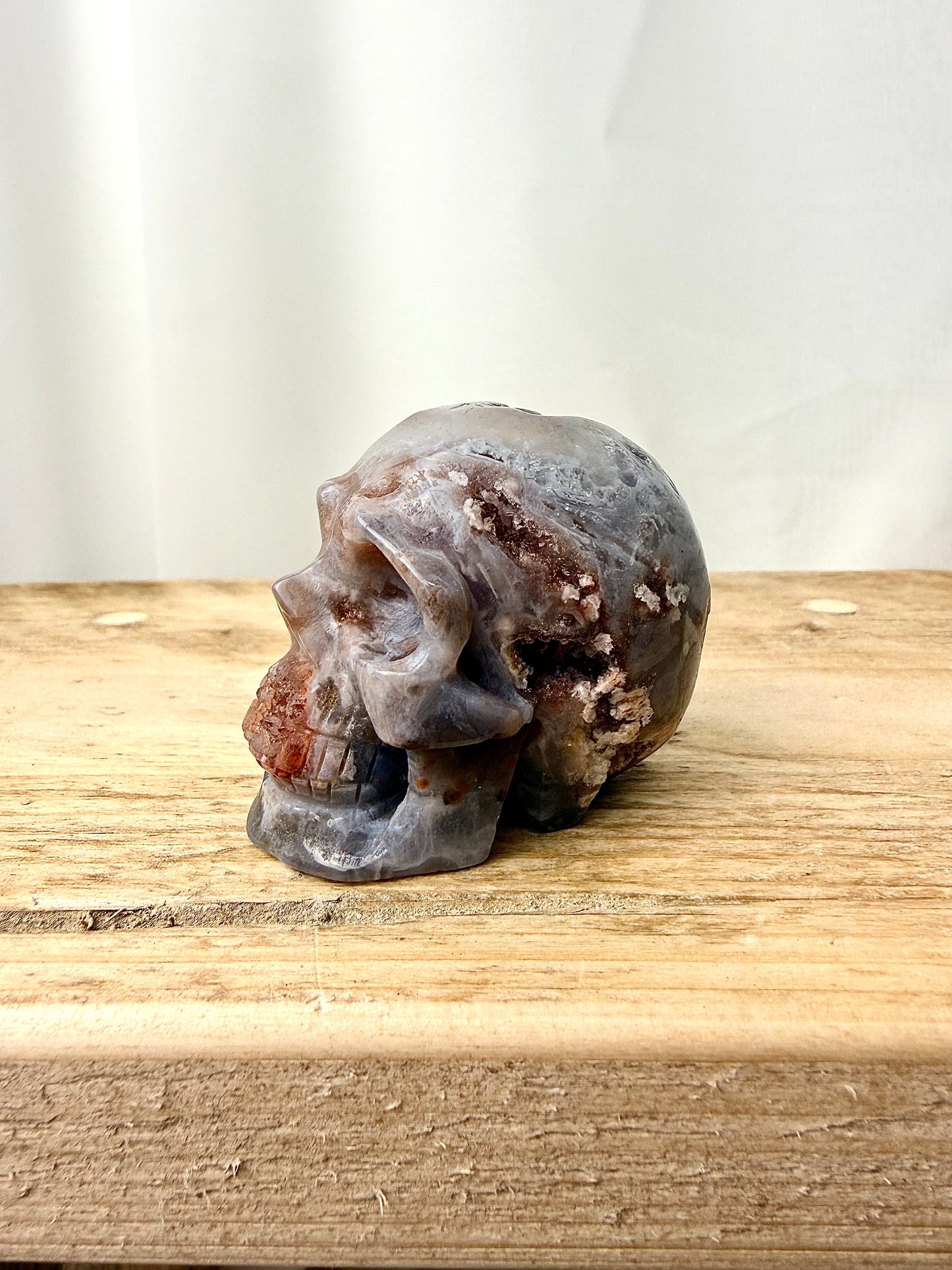Pink Amethyst Skull (#1) - 125g - Brazil
