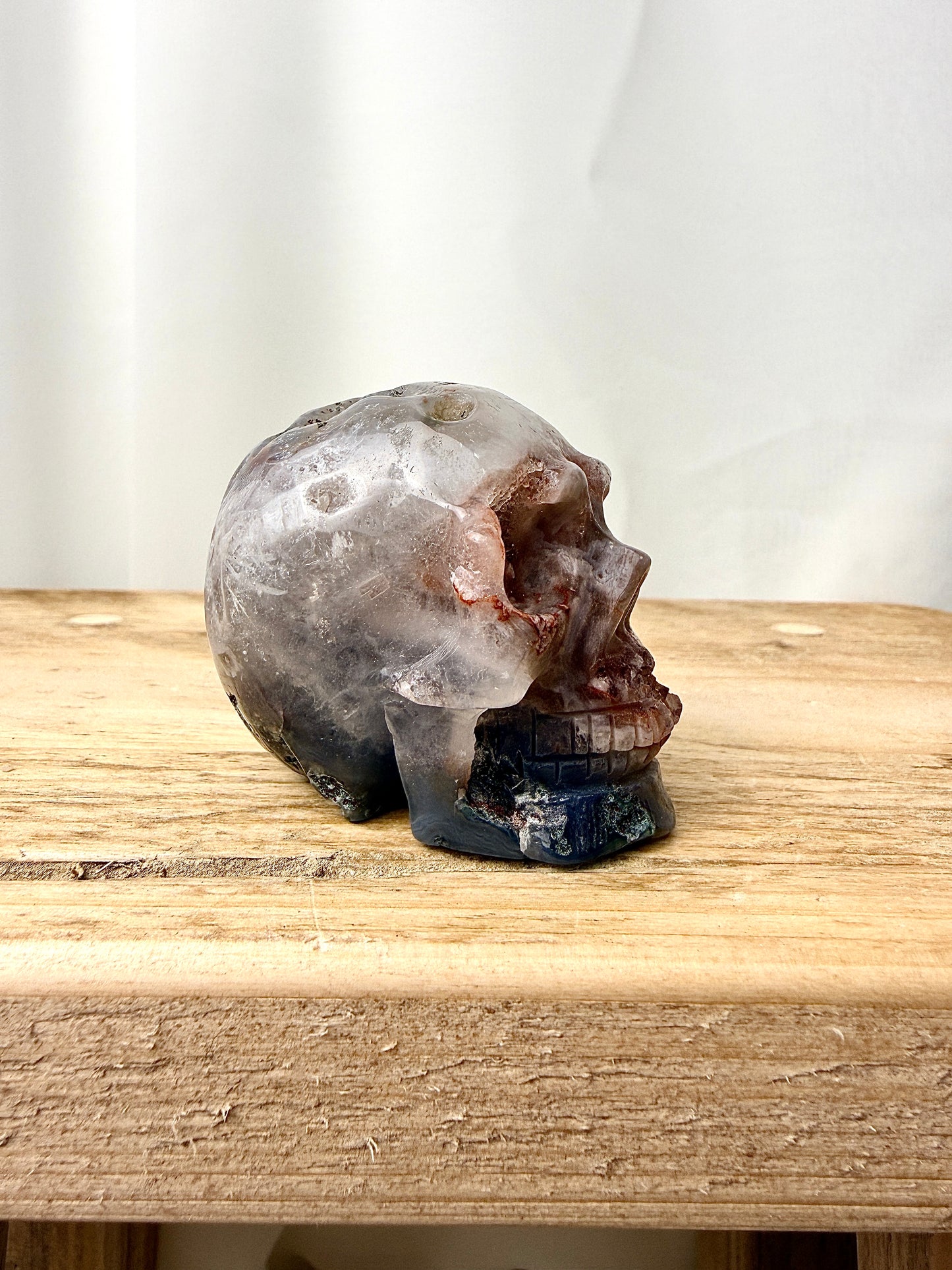 Pink Amethyst Skull (#1) - 125g - Brazil
