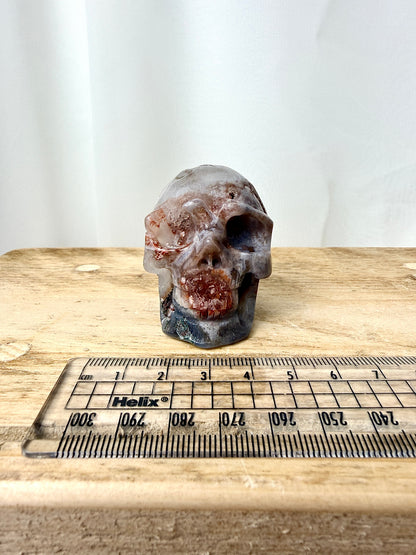 Pink Amethyst Skull (#1) - 125g - Brazil