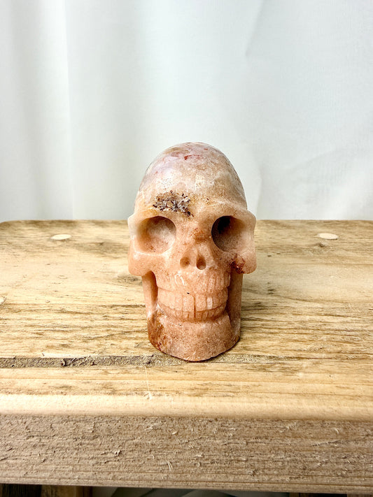 Pink Amethyst Skull (#2) - 195g - Brazil
