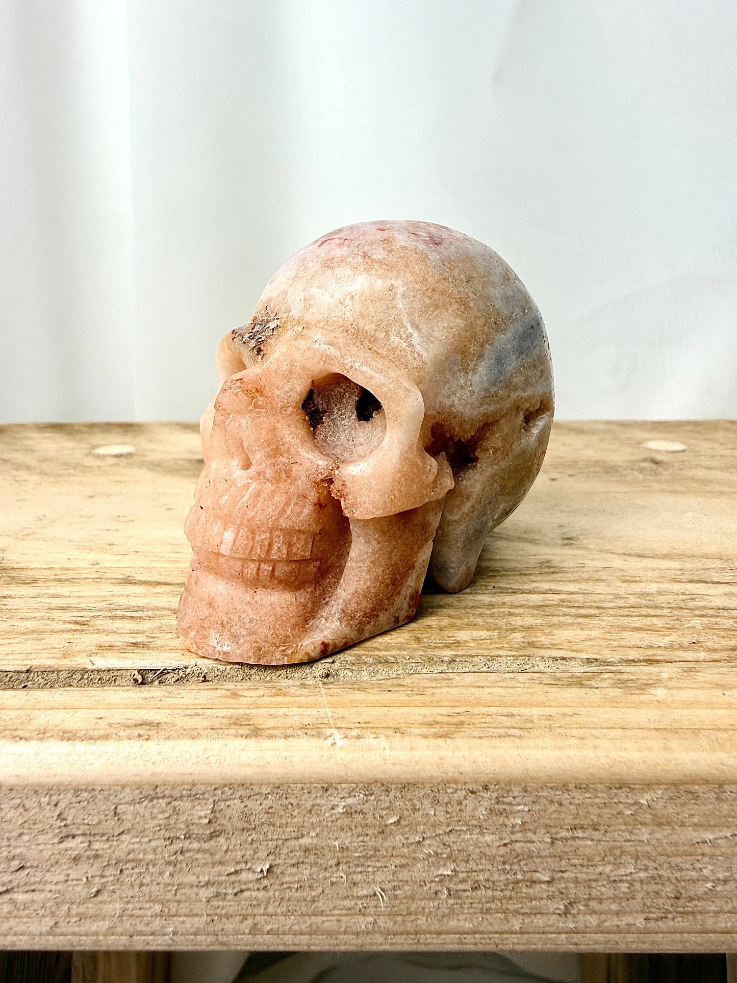 Pink Amethyst Skull (#2) - 195g - Brazil