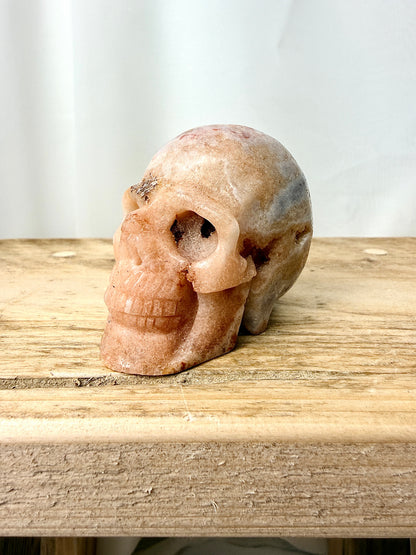 Pink Amethyst Skull (#2) - 195g - Brazil