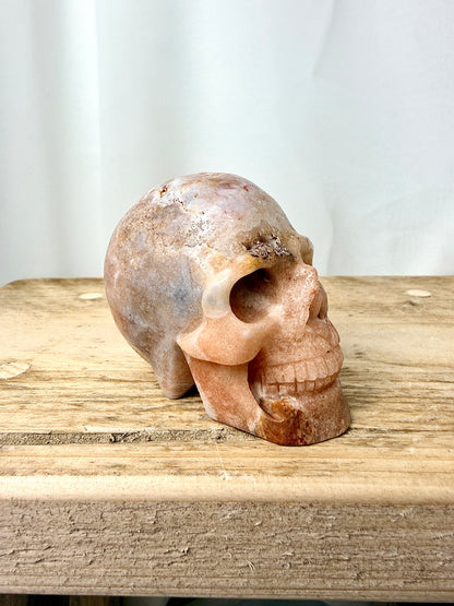 Pink Amethyst Skull (#2) - 195g - Brazil