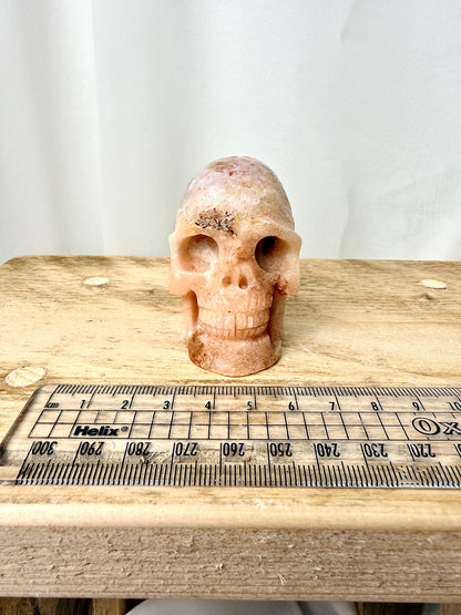 Pink Amethyst Skull (#2) - 195g - Brazil