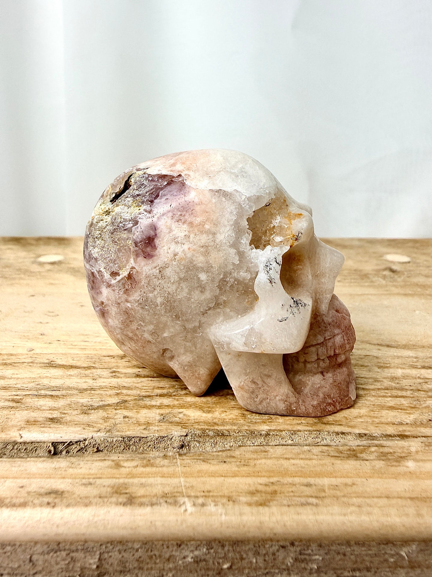 Pink Amethyst Skull (#3) - 149g - Brazil