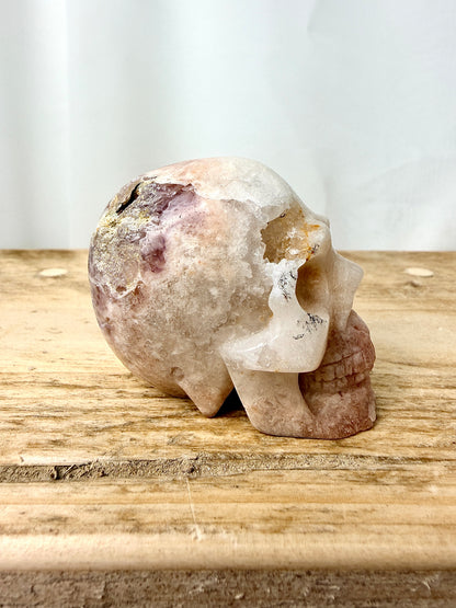 Pink Amethyst Skull (#3) - 149g - Brazil