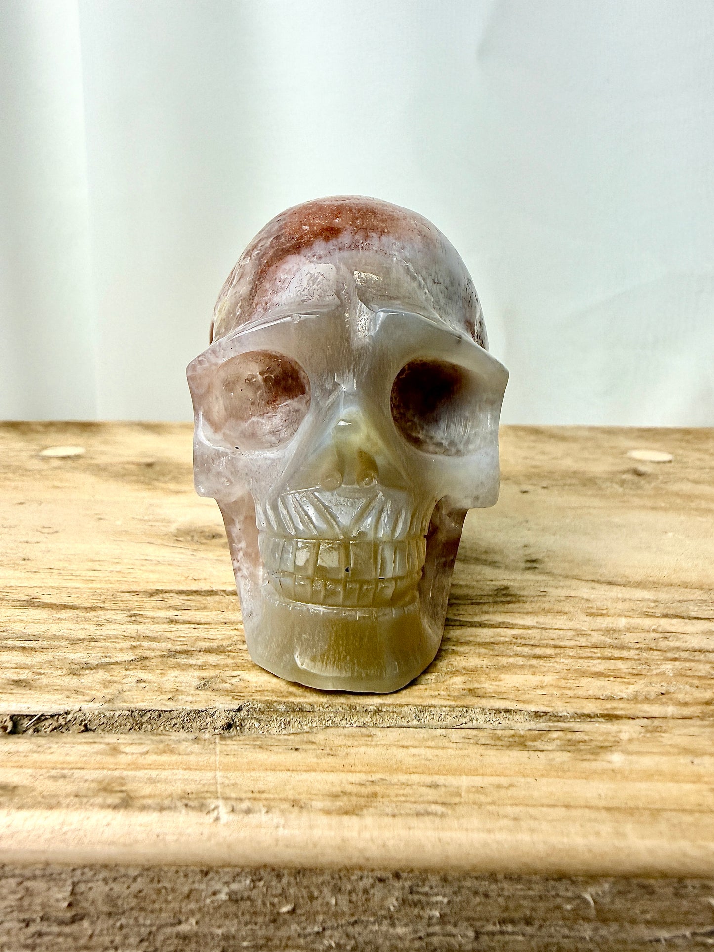 Pink Amethyst Skull (#4) - 201g - Brazil