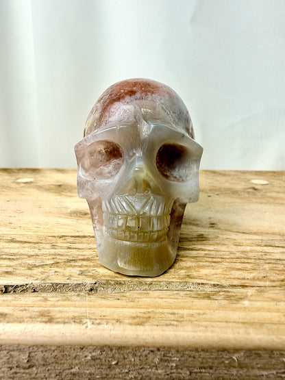 Pink Amethyst Skull (#4) - 201g - Brazil