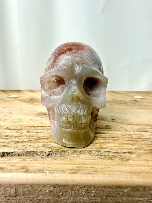 Pink Amethyst Skull (#4) - 201g - Brazil