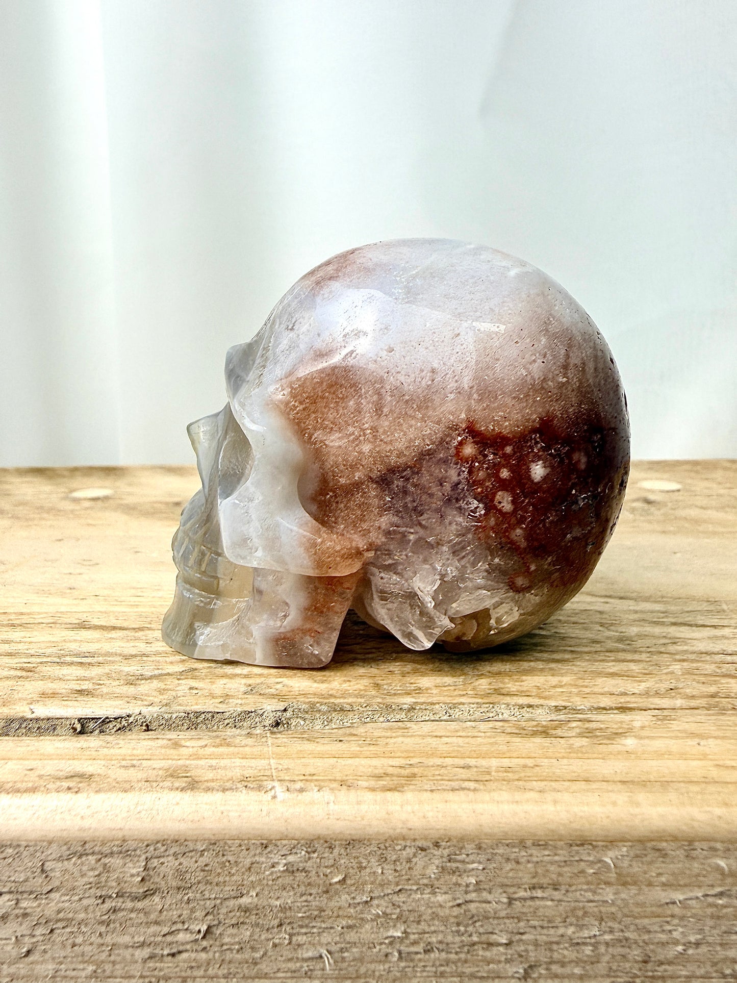 Pink Amethyst Skull (#4) - 201g - Brazil