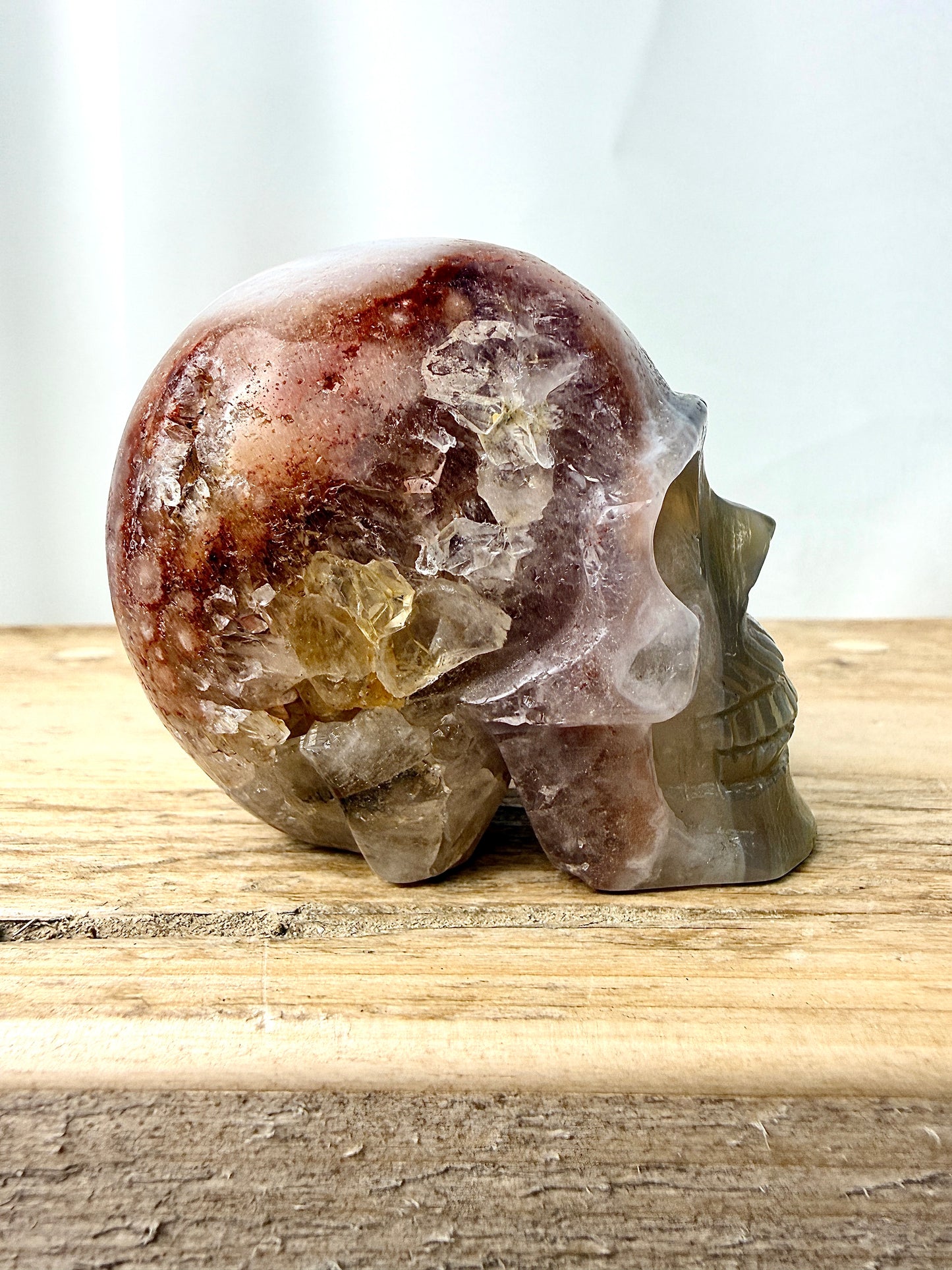 Pink Amethyst Skull (#4) - 201g - Brazil