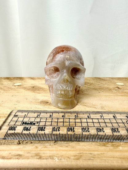 Pink Amethyst Skull (#4) - 201g - Brazil