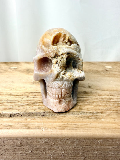 Pink Amethyst Skull (#5) - 223g - Brazil