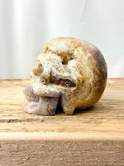 Pink Amethyst Skull (#5) - 223g - Brazil