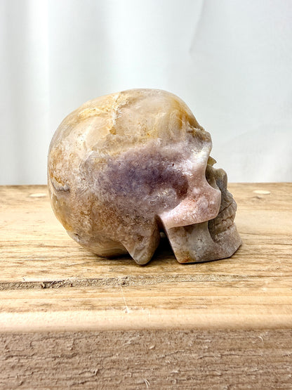 Pink Amethyst Skull (#5) - 223g - Brazil