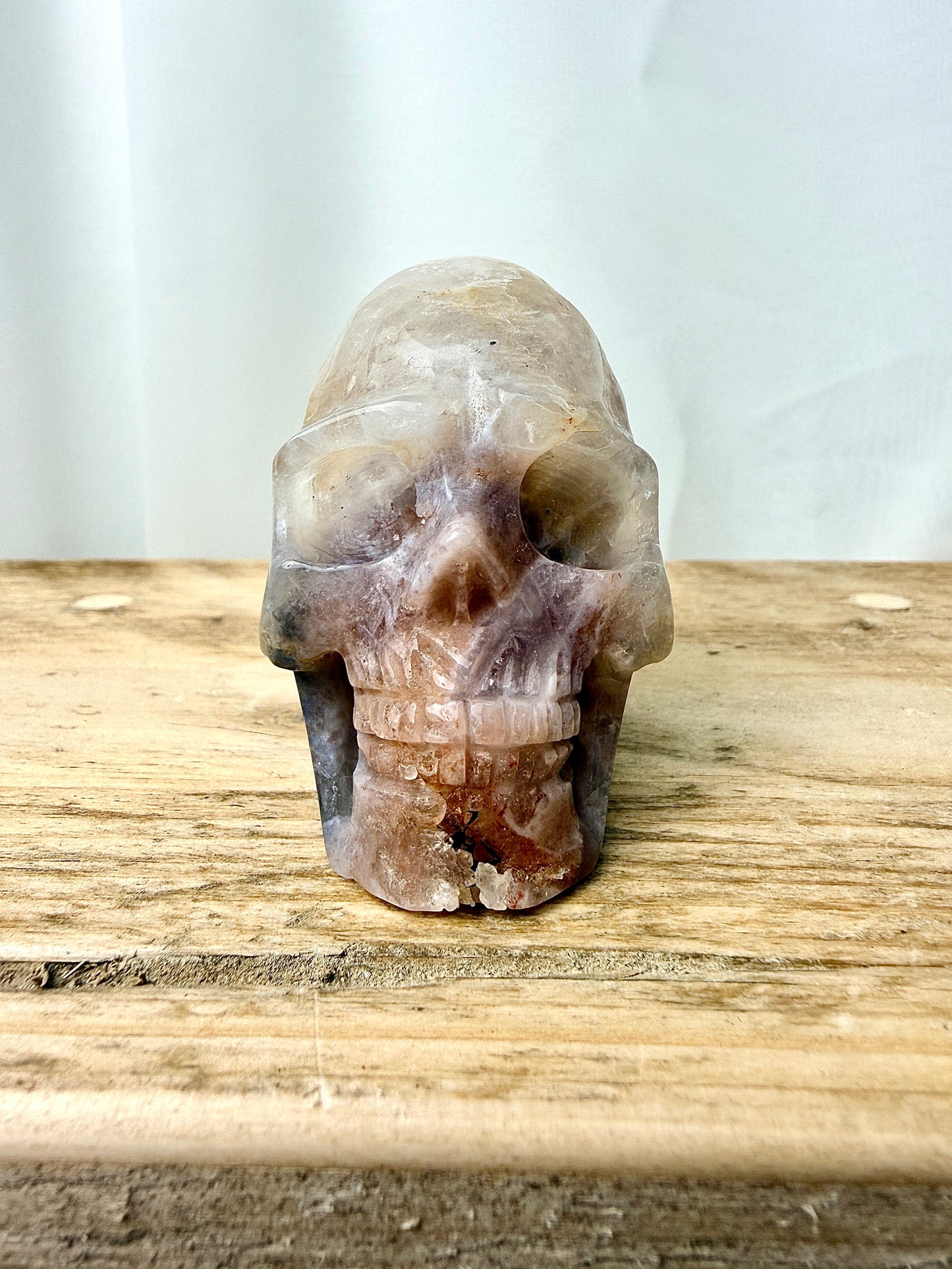 Pink Amethyst Skull (#6) - 225g - Brazil