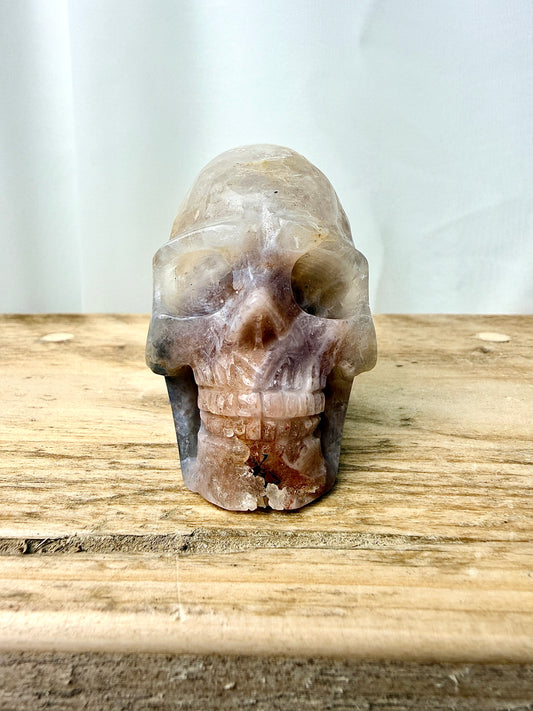 Pink Amethyst Skull (#6) - 225g - Brazil