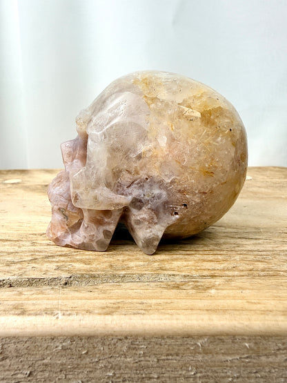 Pink Amethyst Skull (#6) - 225g - Brazil