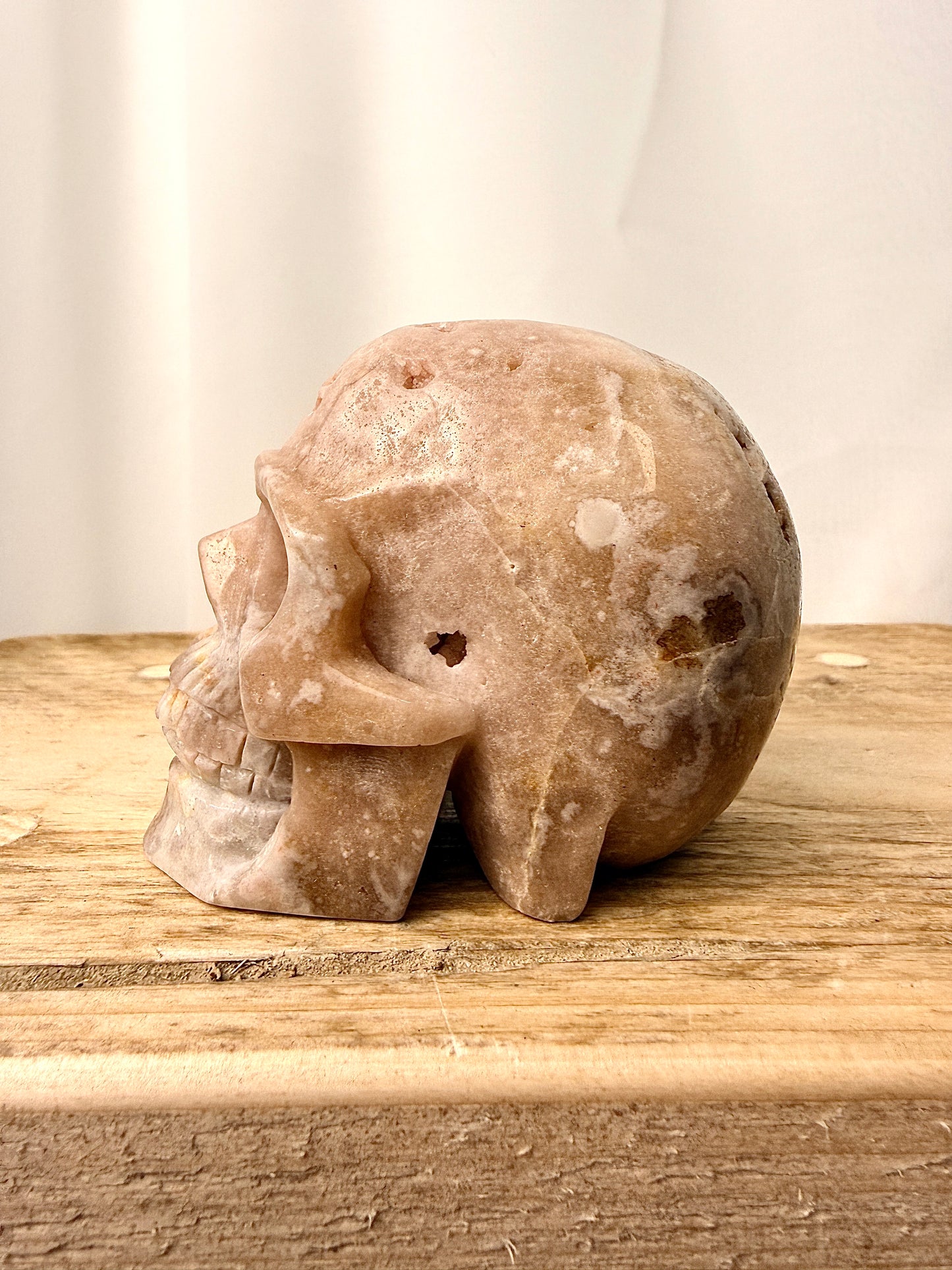 Pink Amethyst Skull (#7) - 369g - Brazil