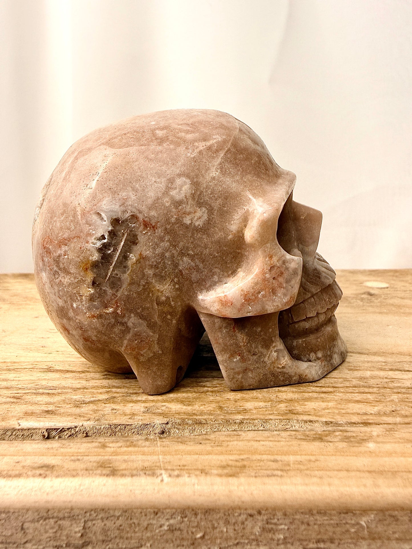 Pink Amethyst Skull (#7) - 369g - Brazil