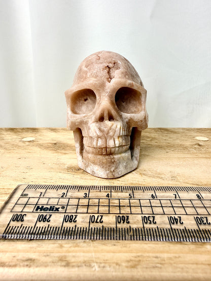 Pink Amethyst Skull (#7) - 369g - Brazil